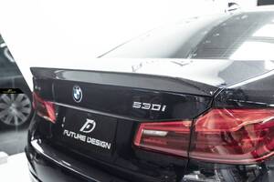 【FUTURE DESIGN】BMW 5シリーズ G30 F90 M5 セダン専用トランク リアスポイラー 本物Drycarbon ドライカーボン エアロ カスタム