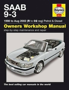  service book Saab SAAB 9-3 1998-2002 9 3 93 maintenance repair service manual repair repair ^.