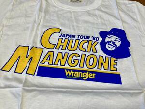 レア 80s ヴィンテージ デッドストック Wrangler ラングラー CHUCK MANGIONE 両面プリント Tシャツ JAZZ ジャズ フュージョン 3