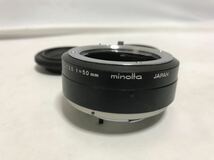 MINOLTA ミノルタ MC MACRO 50mm f3.5用　エクステンションリング 現状 1351j0800_画像2