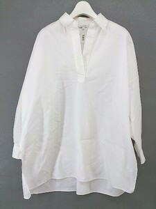 ◇ PLST プラステ 長袖 スキッパー シャツ サイズS ホワイト レディース
