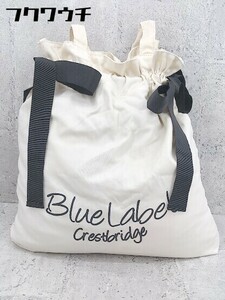 ◇ BLUE LABEL CRESTBRIDGE ブルーレーベル クレストブリッジ キャンバス トート ハンド バッグ ベージュ レディース