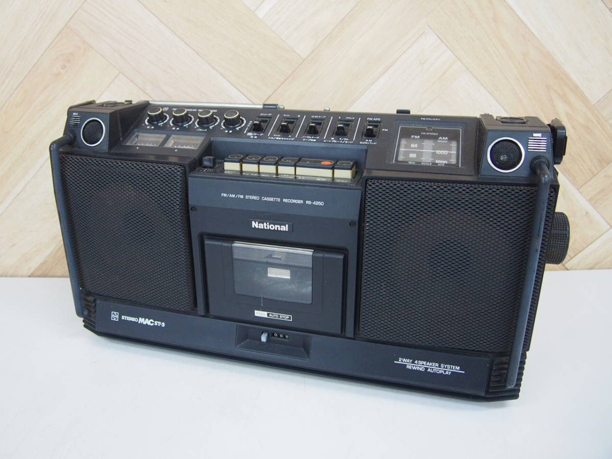売り込み national ナショナル レトロ ラジオカセットレコーダー RS