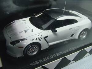 エブロ 1/43　ニッサン GT-R GT1 2010ver. フジ シェイクダウン #2 （44318）