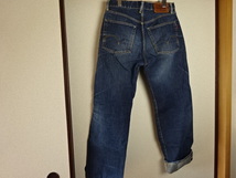 ☆BORN　FREE☆赤ミミ付きヴィンテージ風デニムＰＡＮＴ☆少しライトなデニム☆サイズ３３☆ＵＳＥＤ美品♪_画像4