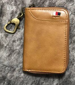 ラウンドファスナー キーケース 本革 牛革 カウハイドレザー ハンドメイド カラビナ 本革財布 スマートウォレット カードケース