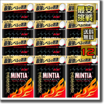 【即決 送料無料】12個 ミンティア メガハード MINTIA MEGAHARD アサヒ お菓子 ミント タブレット 飴 アメ あめ メントール 大粒_画像1