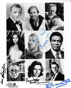 1983年 007 Never Say Never Again エドワード・フォックス &バーニー・ケイシー&ヴァレリー・レオン&パメラ・セイラム サイン フォト