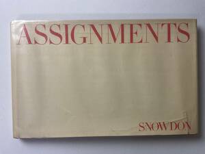 入手困難 レア古書 SNOWDON ASSIGNMENTS スノードン アサインメント 写真集 初版 1972年 ハードカバー ダストジャケット付 Morrow出版