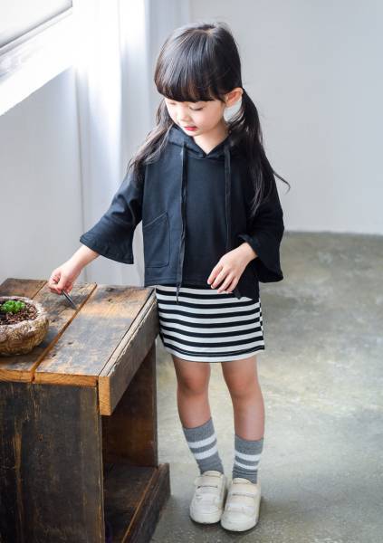 在庫処分セール中★新品★可愛い 100(9) ボーダーワンピース+トップス 黒 女の子 まとめ売り セット