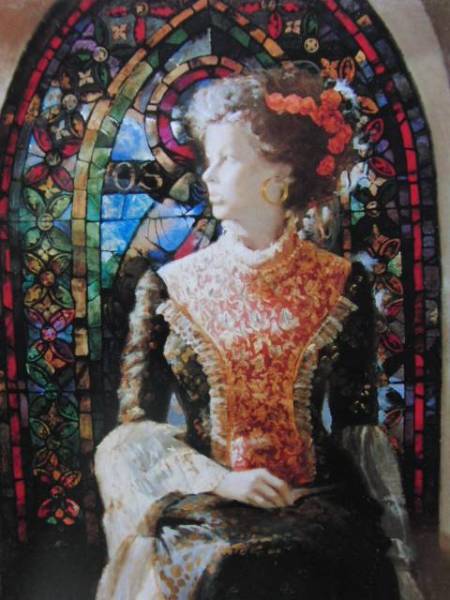 宮永 岳彦、黎、希少、画集画、新品額装付