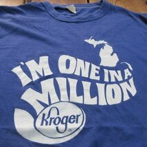 アメリカ製　オールド　Tシャツ M Kroger 100%COTTON　ベルハシーン　タグ年代 80s ヴィンテージ　USA古着　sy1879_画像9