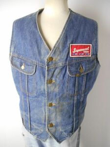 80s USA производства LEE Lee лучший L мужской Denim боа American Casual б/у одежда e269