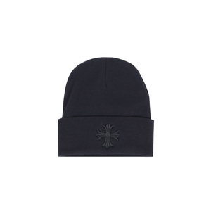 KNIT CAP CROSS1 ブラックブラック