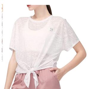 スポーツウェア tシャツ 半袖 ヨガウェア レディース フィットネス 5色