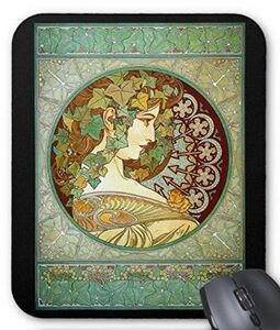 myu car [ ivy ]. mouse pad ( black ground )( photo pad )