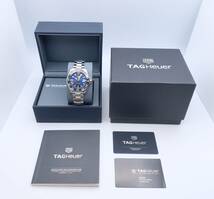 ■新品未使用■最落なし■タグホイヤー WAY201H.BA0927 アクアレーサー ブルー メンズ TAG HEUER 自動巻き 日本限定400本/香川真司モデル_画像10