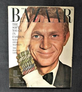 1965年 スティーブ・マックイーン 表紙 Harper's Bazaar リチャード・アベドン/ジーン・シュリンプトン/Steve McQueen/Saul Leiter