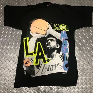 Vintage 90’s LA LAKERS MAGIC JOHNSON レイカーズ マジック ジョンソン　シャツ　ヴィンテージ