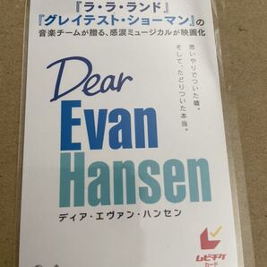 送料無料 ディアエヴァンハンセン 削りなし 使用済みムビチケ 半券 前売り券 映画