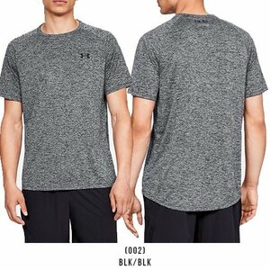 最後 L/LG ツルサラ素材 アンダーアーマー テック Tシャツ 検 ランニング トレーニング 野球 半袖 黒 ブラック マーブル カモ 迷彩