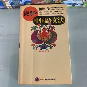 謎解き中国語文法 (講談社現代新書) 新書 1997/2/20 相原 茂 (著)