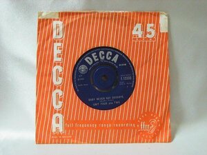 7-дюймовый блок ★4+2★Baby Never Say Goodbye UK Decca Original