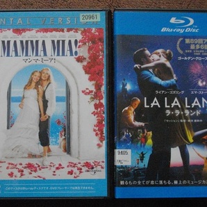 「マンマ・ミーア!」 「ラ・ラ・ランド」 レンタル版 ブルーレイ 2本セット 中古 送料無料 br182
