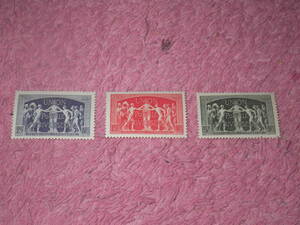 フランス切手　ＵＰＵ７５年　１９４９年発行　未使用