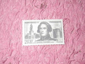 フランス切手　著名人切手　建築家ダンジェ　１９５９年発行　未使用