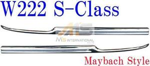 【M's】W222 Sクラス 前期(-2017y) マイバッハスタイル リアバンパーモール クローム 3994