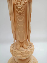 総檜材 木彫仏像 仏教美術 精密細工 地蔵王菩薩立像 仏師手仕上げ品 高さ34cm_画像7