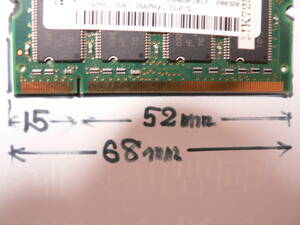 送料最安 94円～ MEM11：DOS/Vノートパソコン用メモリー 256MB DDR SAMSUNG　バラ売り