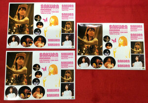. river Sakura sticker 3 sheets not for sale at that time mono rare A3215