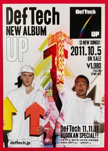 A3サイズポスター Def Tech／UP CD リリース 店頭告知用 非売品 当時モノ 希少　B3296