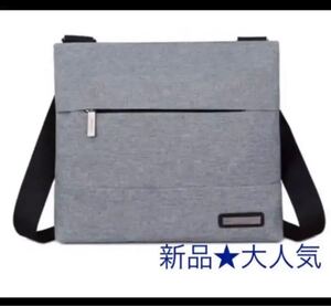 メンズバッグ ショルダーバッグ メッセンジャーバッグ ビジネスバッグ スーツ iPad 防水 ボディーバッグ 斜めがけ グレー