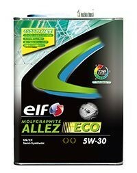 【elf/エルフ】 エンジンオイル モリグラファイト MOLYGRAPHITE ALLEZ ECO 5W-30 20L [182448]