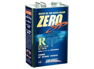 【ZERO SPORTS/ゼロスポーツ】 ZERO SP チタニウムエンジンオイル R 4.5L缶 10W-50 [0826011]