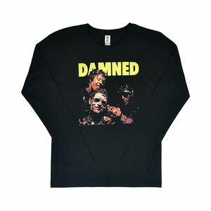 新品 ダムド DAMNED 地獄に堕ちた野郎ども パイ投げ アルバムジャケット パンク バンド ロンT 長袖 Tシャツ XLサイズ 大きい ビッグ ワイド