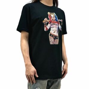 新品 ハーレイクインの華麗なる覚醒 スーサイドスクワッド 極悪党集結 映画 ヒロイン DCコミックス Tシャツ Lサイズ 男女兼用 ユニセックス