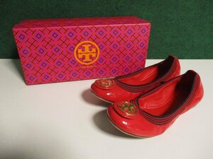 a243 TORY BURCH/ Tory Burch flat shoes MINNIE TRAVEL BALLET ballet shoes re zha cai z7M