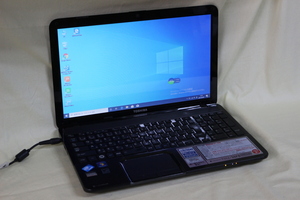 中古ノートパソコン 東芝 dynabook T552/36FB5 Windows10 Celeron 2GB 750GB 15.6inchワイド HD テンキー付 カメラ内蔵 OS有 代引き可