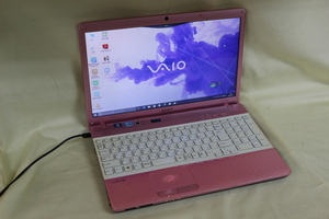 ジャンク品ノートパソコン SONY VAIO VPCEH39FJ Windows10 COREi5 4GB 320GB 15.5inchワイド カメラ内蔵 テンキー付 OS有 代引き可