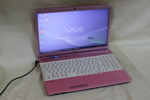 中古ノートパソコン SONY VAIO VPCEH2AJ Windows10 COREi3 4GB 320GB 15.5inchワイド HD テンキー付 カメラ内蔵 OS有 代引き可_画像1