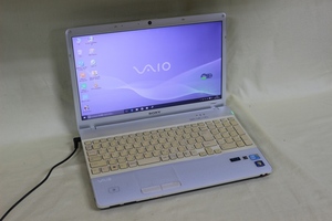 中古ノートパソコン SONY VAIO VPCEB49FJ Windows10 COREi5 4GB 500GB 15.5inchワイド HD テンキー blu-ray・Bluetooth内蔵 OS有 代引き可