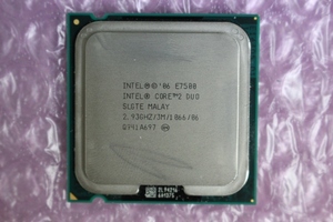 INTEL Core 2 Duo E7500 2.93Ghz 3M キャッシュ、1066 MHz FSB SLGTE 5個セット