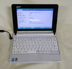 中古ノートパソコン Acer Aspire one ZG5 Atom N270（1.60GHz）8.9型ワイド ミニノート 起動確認済 代引き可