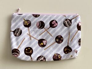  hand made * fastener pouch inset attaching chocolate pop (1115) price cut 