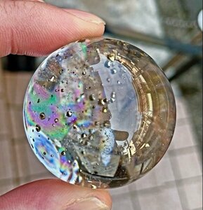  finest quality. beautiful ... what ... solid feeling. exist less number. pie light ... rainbow Milky Way pie light in Iris quartz large sphere approximately 43mm