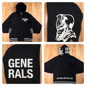 General スウェット パーカー スタジャン Mサイズ a bathing ape BAPE sweat hoodie varsity jacket エイプ ベイプ アベイシングエイプ g12